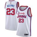 Lou Williams Twill Basketball Jersey -76ers #23 Williams Twill Jerseys, FREE SHIPPING