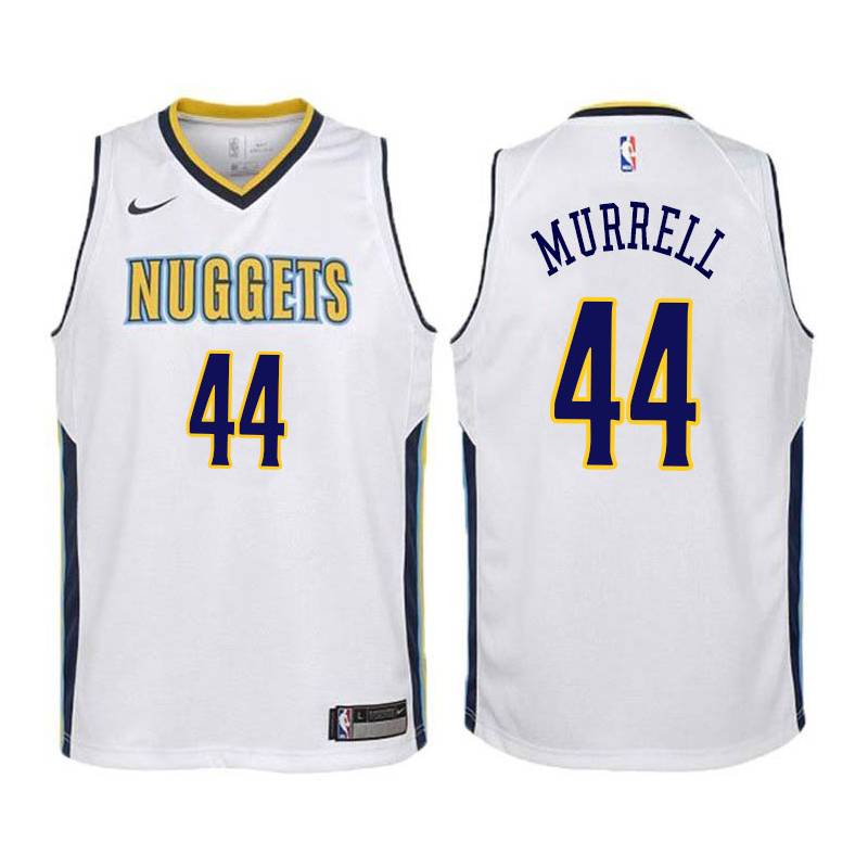 White Willie Murrell Nuggets #44 Twill Basketball Jersey