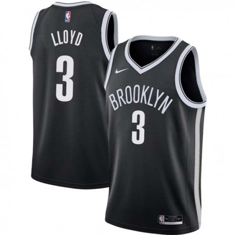 Black Bobby Lloyd Nets #3 Twill Basketball Jersey FREE SHIPPING