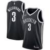 Black Bill Melchionni Nets #3 Twill Basketball Jersey FREE SHIPPING