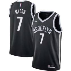 Black Pete Myers Nets #7 Twill Basketball Jersey FREE SHIPPING