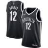 Black Tate George Nets #12 Twill Basketball Jersey FREE SHIPPING