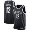 Black Joe Harris Nets #12 Twill Basketball Jersey FREE SHIPPING