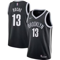 Black John Roche Nets #13 Twill Basketball Jersey FREE SHIPPING