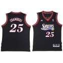 Tom Chambers Twill Basketball Jersey -76ers #25 Chambers Twill Jerseys, FREE SHIPPING