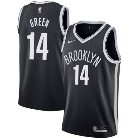 Brooklyn 14 Gerald Green Nets Twill Basketball Jersey Free Shipping