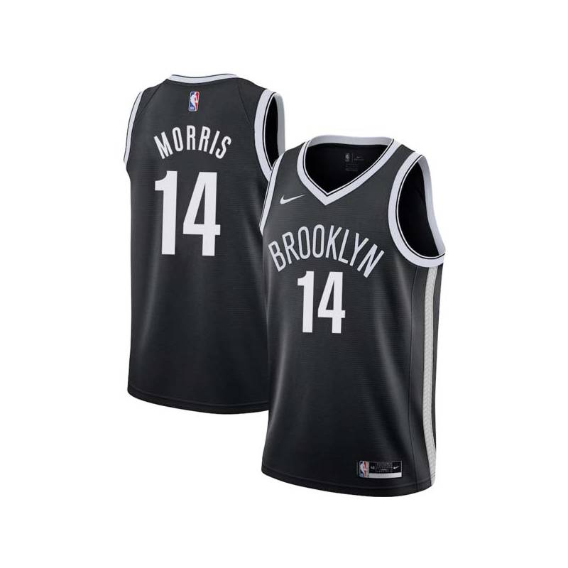 Black Darius Morris Nets #14 Twill Basketball Jersey FREE SHIPPING