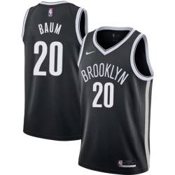 Black Johnny Baum Nets #20 Twill Basketball Jersey FREE SHIPPING