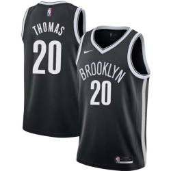 Black Billy Thomas Nets #20 Twill Basketball Jersey FREE SHIPPING