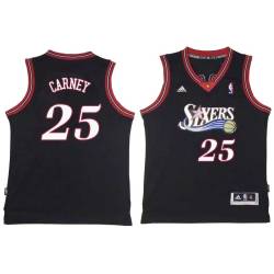 Black Throwback Rodney Carney Twill Basketball Jersey -76ers #25 Carney Twill Jerseys, FREE SHIPPING