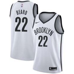 White Al Beard Nets #22 Twill Basketball Jersey FREE SHIPPING