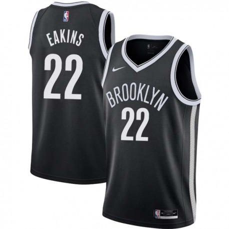 Black Jim Eakins Nets #22 Twill Basketball Jersey FREE SHIPPING