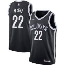 Black Mike McGee Nets #22 Twill Basketball Jersey FREE SHIPPING