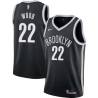 Black Leon Wood Nets #22 Twill Basketball Jersey FREE SHIPPING