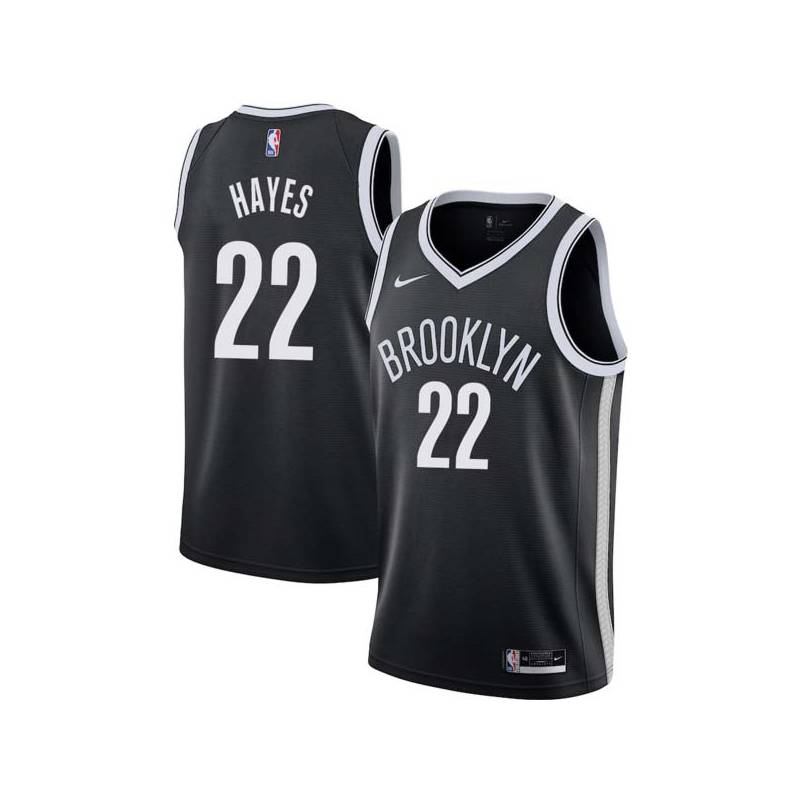 Black Jarvis Hayes Nets #22 Twill Basketball Jersey FREE SHIPPING