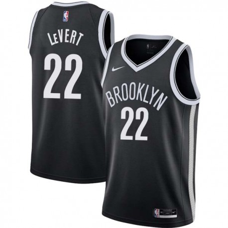 Black Caris LeVert Nets #22 Twill Basketball Jersey FREE SHIPPING