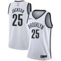 Tony Jackson Nets #25 Twill Basketball Jersey FREE SHIPPING
