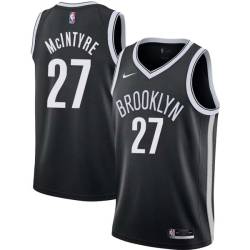 Black Bob McIntyre Nets #27 Twill Basketball Jersey FREE SHIPPING