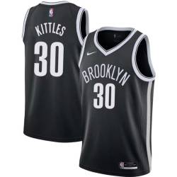 Black Kerry Kittles Nets #30 Twill Basketball Jersey FREE SHIPPING