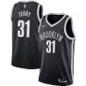 Black Jason Terry Nets #31 Twill Basketball Jersey FREE SHIPPING