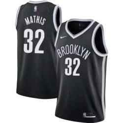 Black Johnny Mathis Nets #32 Twill Basketball Jersey FREE SHIPPING