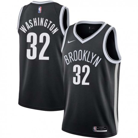 Black Trooper Washington Nets #32 Twill Basketball Jersey FREE SHIPPING