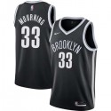 Brooklyn 33 Alonzo Mourning Nets Twill Basketball Jersey Free Shipping