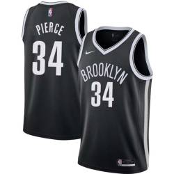 Black Paul Pierce Nets #34 Twill Basketball Jersey FREE SHIPPING