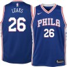 Blue Manny Leaks Twill Basketball Jersey -76ers #26 Leaks Twill Jerseys, FREE SHIPPING