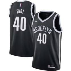 Black Levern Tart Nets #40 Twill Basketball Jersey FREE SHIPPING