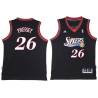 Black Throwback Phil Pressey Twill Basketball Jersey -76ers #26 Pressey Twill Jerseys, FREE SHIPPING