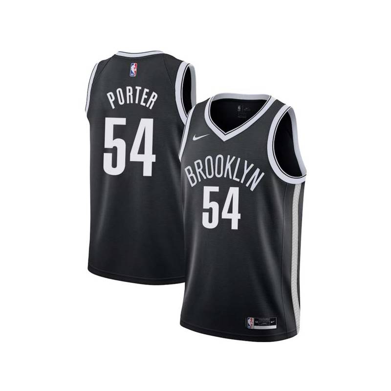 Black Howard Porter Nets #54 Twill Basketball Jersey FREE SHIPPING