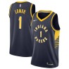 Navy Bo Lamar Pacers #1 Twill Basketball Jersey FREE SHIPPING