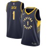 Navy Jarrett Jack Pacers #1 Twill Basketball Jersey FREE SHIPPING