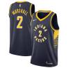 Navy Rawle Marshall Pacers #2 Twill Basketball Jersey FREE SHIPPING