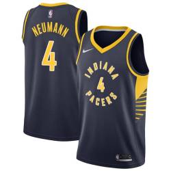 Navy Johnny Neumann Pacers #4 Twill Basketball Jersey FREE SHIPPING