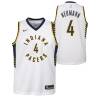 White Johnny Neumann Pacers #4 Twill Basketball Jersey FREE SHIPPING