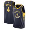 Navy Richard Morton Pacers #4 Twill Basketball Jersey FREE SHIPPING