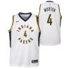 White Richard Morton Pacers #4 Twill Basketball Jersey FREE SHIPPING