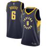 Navy Carlos Rogers Pacers #6 Twill Basketball Jersey FREE SHIPPING