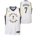 Tracy Jackson Pacers #7 Twill Basketball Jersey FREE SHIPPING