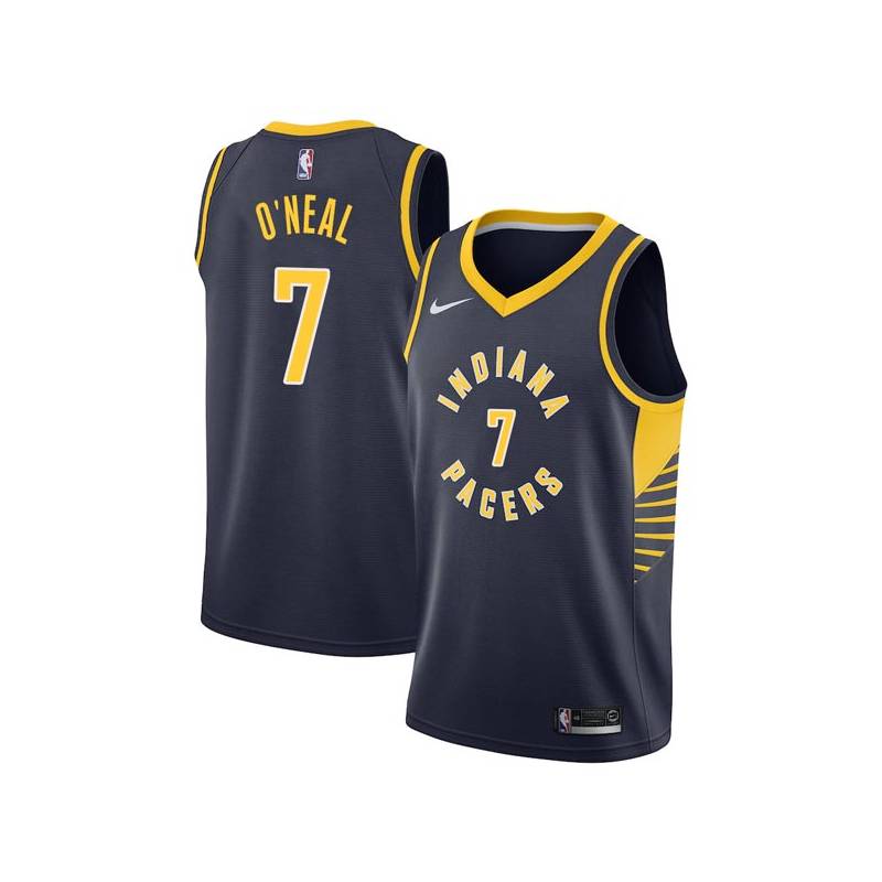 Navy Jermaine O'Neal Pacers #7 Twill Basketball Jersey FREE SHIPPING