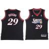 Black Throwback Connie Dierking Twill Basketball Jersey -76ers #29 Dierking Twill Jerseys, FREE SHIPPING