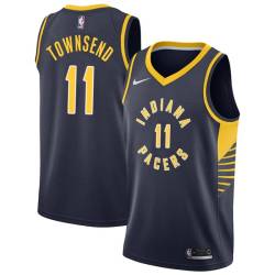 Navy Raymond Townsend Pacers #11 Twill Basketball Jersey FREE SHIPPING