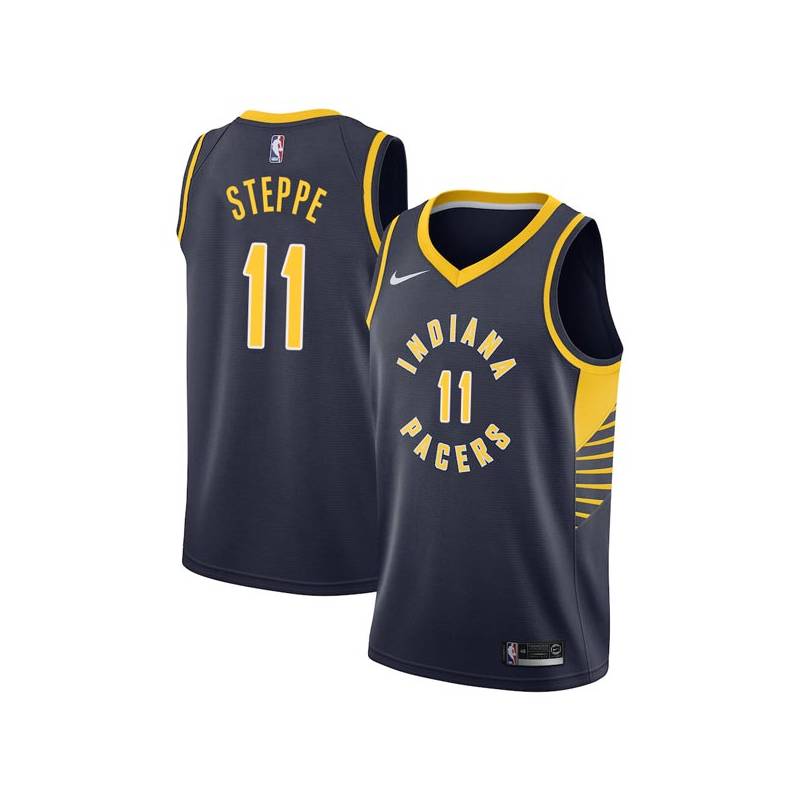 Navy Brook Steppe Pacers #11 Twill Basketball Jersey FREE SHIPPING