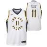 White Monta Ellis Pacers #11 Twill Basketball Jersey FREE SHIPPING