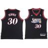 Black Throwback Al Skinner Twill Basketball Jersey -76ers #30 Skinner Twill Jerseys, FREE SHIPPING