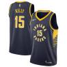 Navy Arvesta Kelly Pacers #15 Twill Basketball Jersey FREE SHIPPING