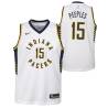 White George Peeples Pacers #15 Twill Basketball Jersey FREE SHIPPING