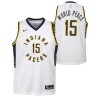 White Metta World Peace Pacers #15 Twill Basketball Jersey FREE SHIPPING